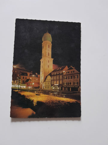 AK Graz bei Nacht. Franziskanerkirche.