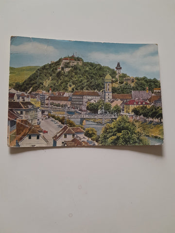 AK Graz. Blick zum Schloßberg.