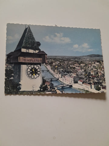 AK Graz. Uhrturm am Schloßberg. (1958-59)