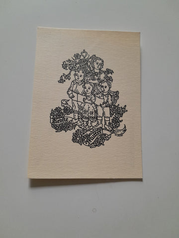 Künstlerkarte Entwurf: Hilde Schimkowitz, Graz.