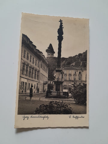 AK Graz. Karmeliterplatz. (1931)