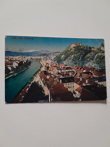 AK Graz. Mur. Schloßberg. (1918)