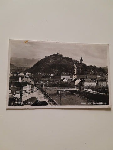 AK Graz Mur Schlossberg (1939)