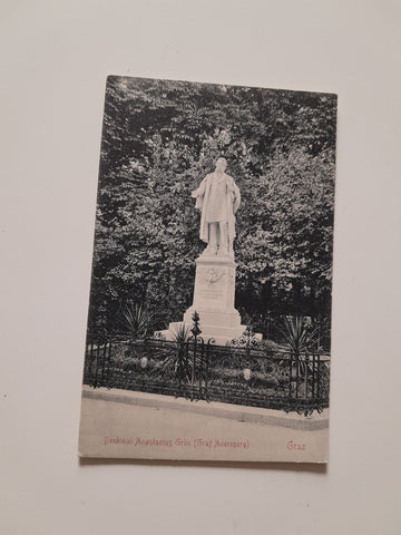 AK Graz. Denkmal Anastasius Grün. (Graf Auersberg)