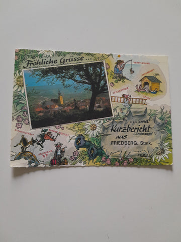 AK Fröhliche Grüsse... und Kurzbericht aus Friedberg.