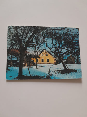 AK Bauernhaus im Winter auf dem Kurgelände Therme Loipersdorf.
