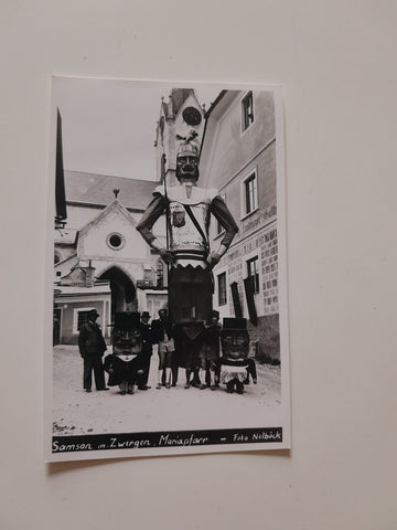 AK Mariapfarr. Samson mit Zwergen.