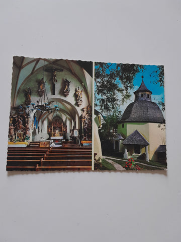 AK Pfarrkirche zu St. Michael im Lungau. Wolfgangkapelle, uralter achtkantiger Karner.