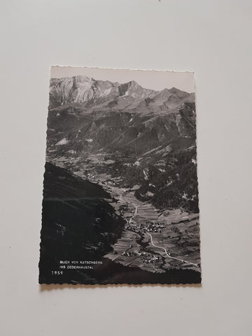 AK Blick von Katschberg ins Zederhaustal.