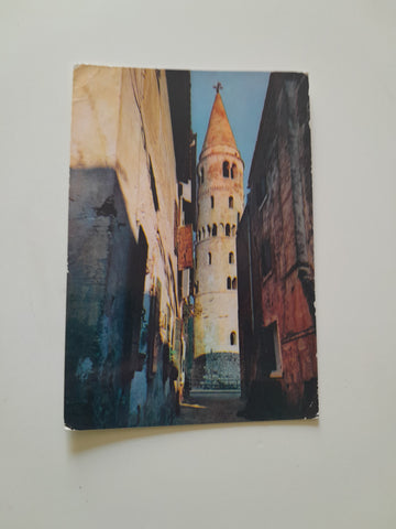 AK Caorle. Campanile con calle.