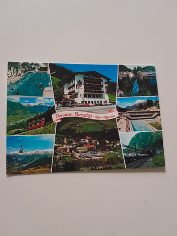 AK Bad Hofgastein. Pension Berglift. A. und R. Kurz.