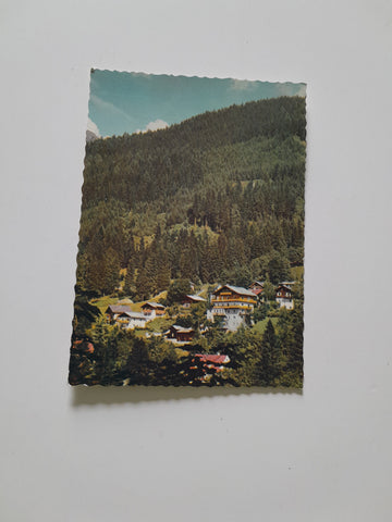AK Bad Gastein. Kurhaus Grammer mit Rosalinde und Fernblick.