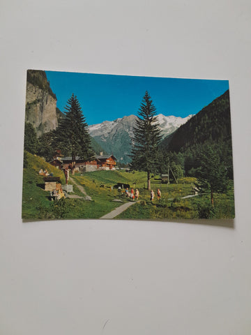 AK Badgastein. Malerwinkel. Grüner Baum Luis Trenker-Marterl.