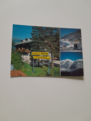 AK Badgastein. Kurhaus Orania Fam. Rupert Röck Bahnhofplatz 1.