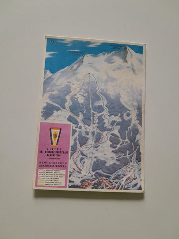AK Badgastein. Alpine Ski-Weltmeisterschaft 1958. Rennstrecken Abfahrtsstrecken.
