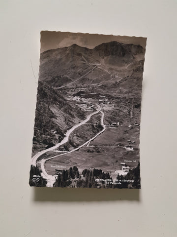 AK Obertauern mit Paßstraße.