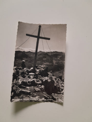 AK Radstädter Tauern. Seekarspitze Gipfelkreuz. (1959)