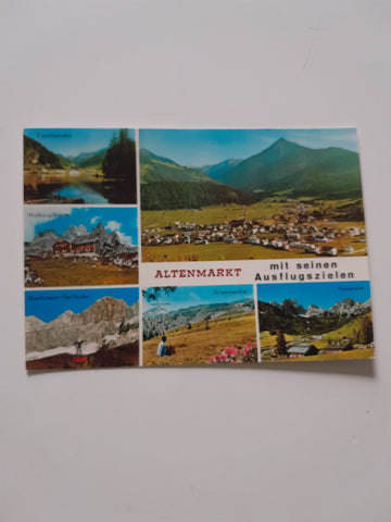 AK Altenmarkt mit seinen Ausflugszielen.