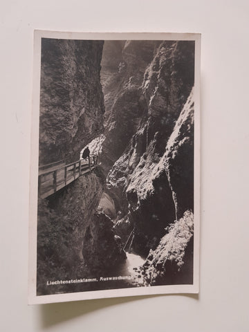 AK Liechtensteinklamm. Auswaschung. (1939)