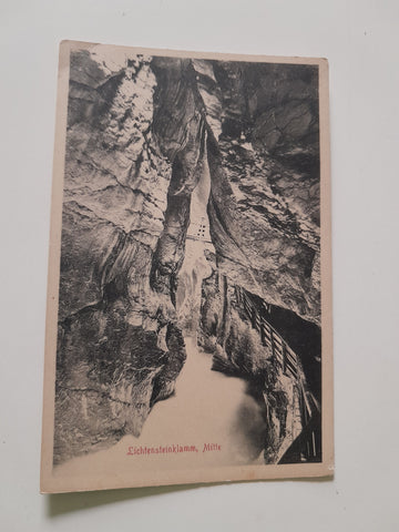 AK Liechtensteinklamm, Mitte. (1912)