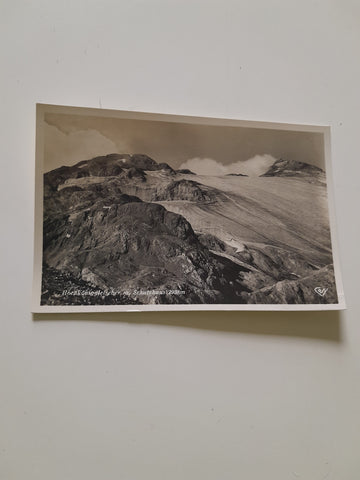 AK Hochköniggletscher mit Schutzhaus.