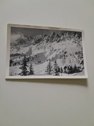 AK Skiparadies Arthurhaus mit Manndlwand.