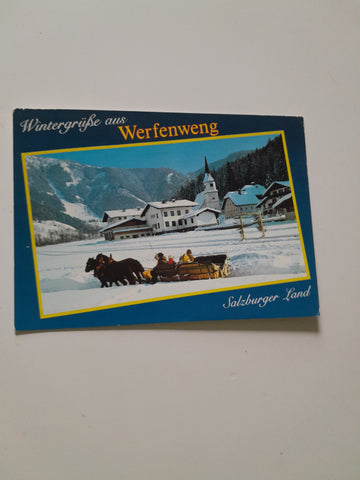 AK Wintergrüße aus Werfenweng.