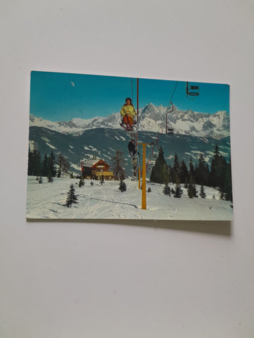 AK Skigebiet Griessenkar - Sessellift auf das Griessenkareck geg. Dachstein.