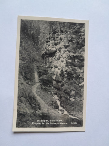 AK Wildalpen. Eingang in die Schreyerklamm.