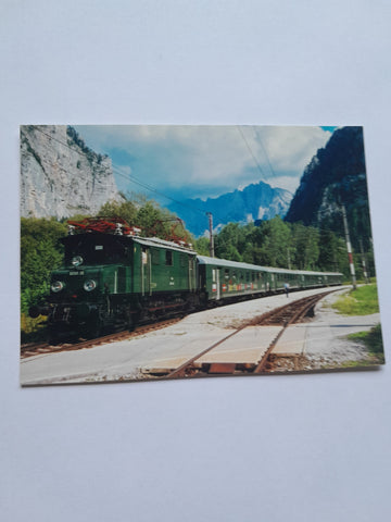 AK Gesäusestrecke ÖBB Elektrische Güterzuglokomotive.