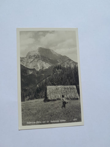 AK Goferalm-Hütte mit Gr. Buchstein. (1931)