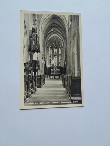 AK Inneres der Stiftskirche Admont.