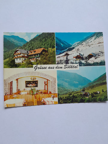 AK Grüße aus dem Sölktal. Gasthaus Pension Mayer Fleiss. St. Nikolai im Sölktal.