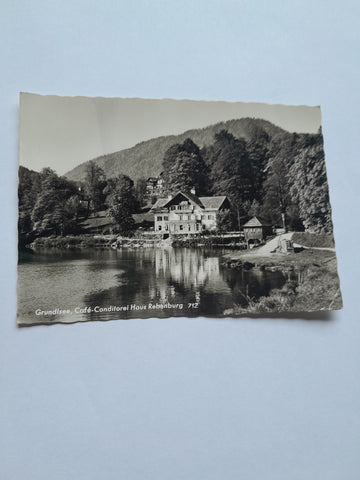 AK Grundlsee, Cafe Conditorei Haus Rebenburg.