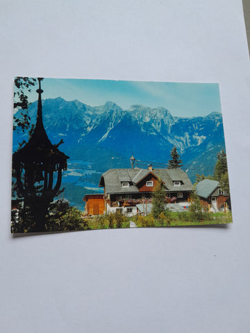 AK Berggasthof Kemeter. Besitzer: Karin und Franz Neumayer. Haus im Ennstal.