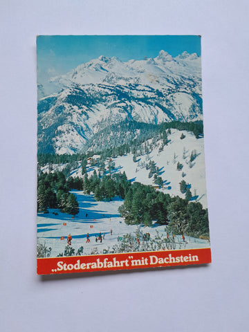 AK Stoderabfahrt mit Dachstein.