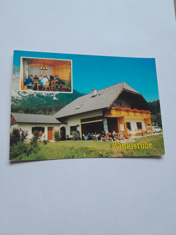 AK Gröbming - Oberwinkl 745. Gasthaus Winklstube. Herta Mayerhofer.