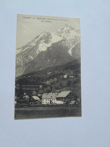 AK Gasthof zur Sagmühl mit Kamm.