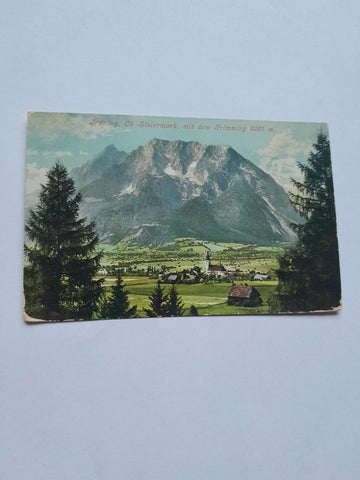 AK Irdning mit dem Grimming. (1908)