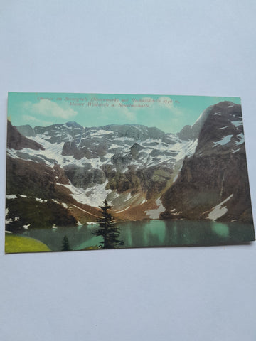 AK Obersee im Seewigtale mit Hochwildstelle kleiner Wildstelle u. Neualmscharte. (1907)