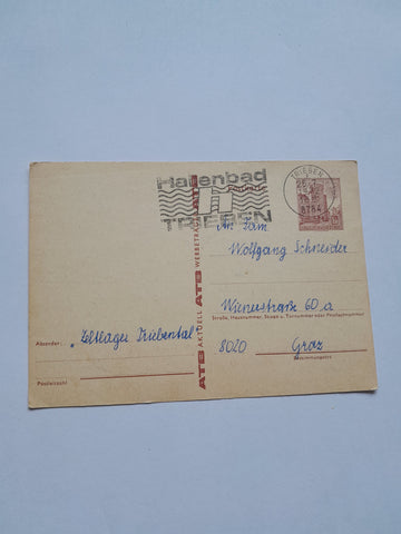 Postkarte Absender "Zeltlager Triebental" Gelaufen in Trieben.