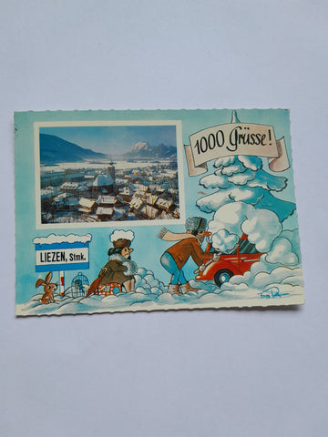AK Liezen. 1000 Grüße.