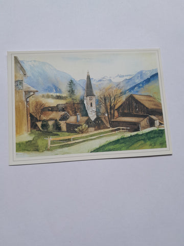 AK In Altaussee. (Aquarell von Hans Torwesten)