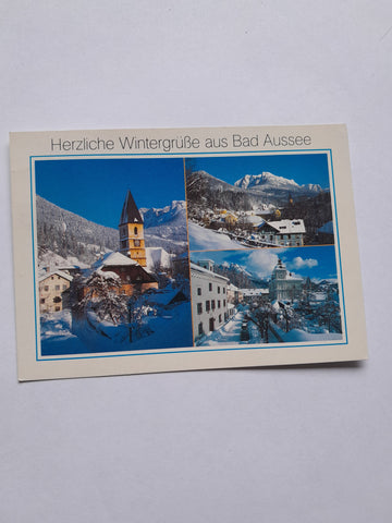 AK Herzliche Wintergrüße aus Bad Aussee.