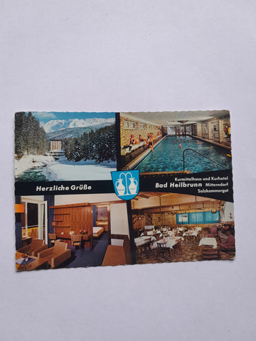 AK Herzliche Grüße Kurmittelhaus und Kurhotel Bad Heilbrunn. Mitterndorf.
