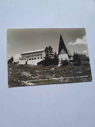 AK Bergkirche und Kirchenwirt auf der Tauplitzalm.