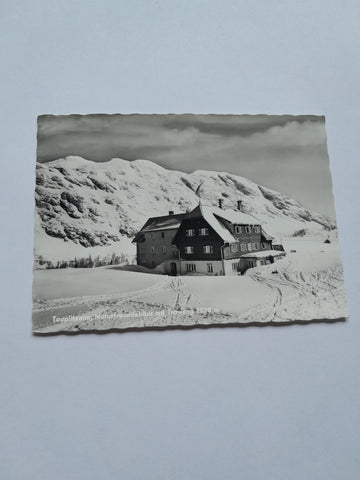 AK Tauplitzalm, Naturfreundehaus mit Traweng.