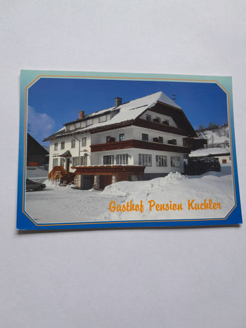 AK Kainisch, Knoppen 11. Gasthof Pension Kuchler. Familie Maria u. Josef Muß.