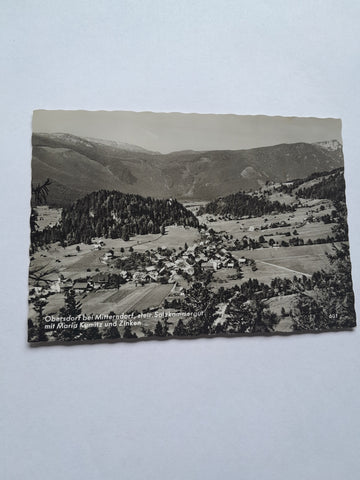 AK Obersdorf bei Mitterndorf mit Maria Kumitz und Zinken.