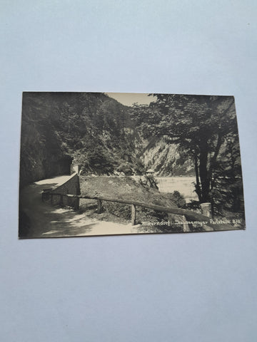 AK Mitterndorf: Stauseemauer Paßstein.